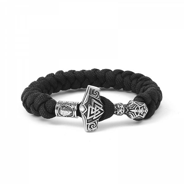 Paracord-Armband „Thors Hammer“ mit Valknut