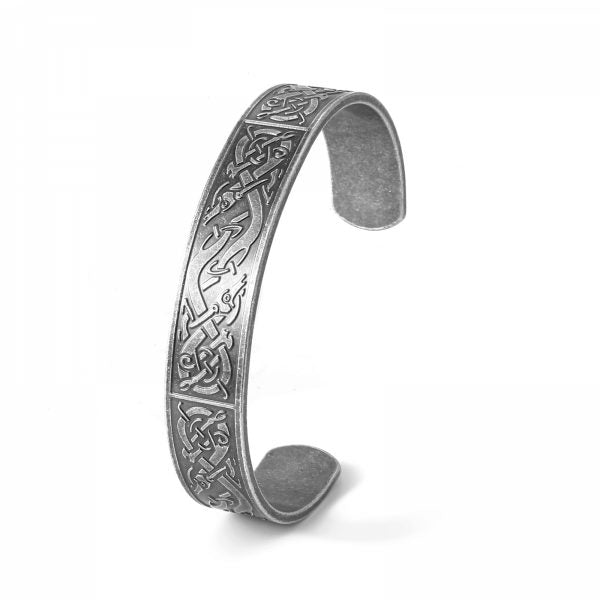 Bangle Norse Antique Silver