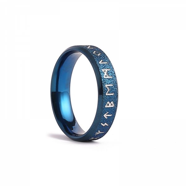 Runic Ring Midnight Blue 6mm