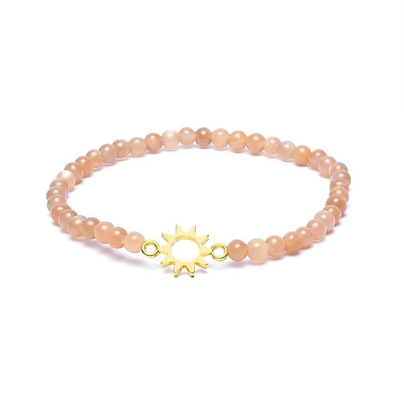 Sunstone Bracelet with Sun Charm (80mm)