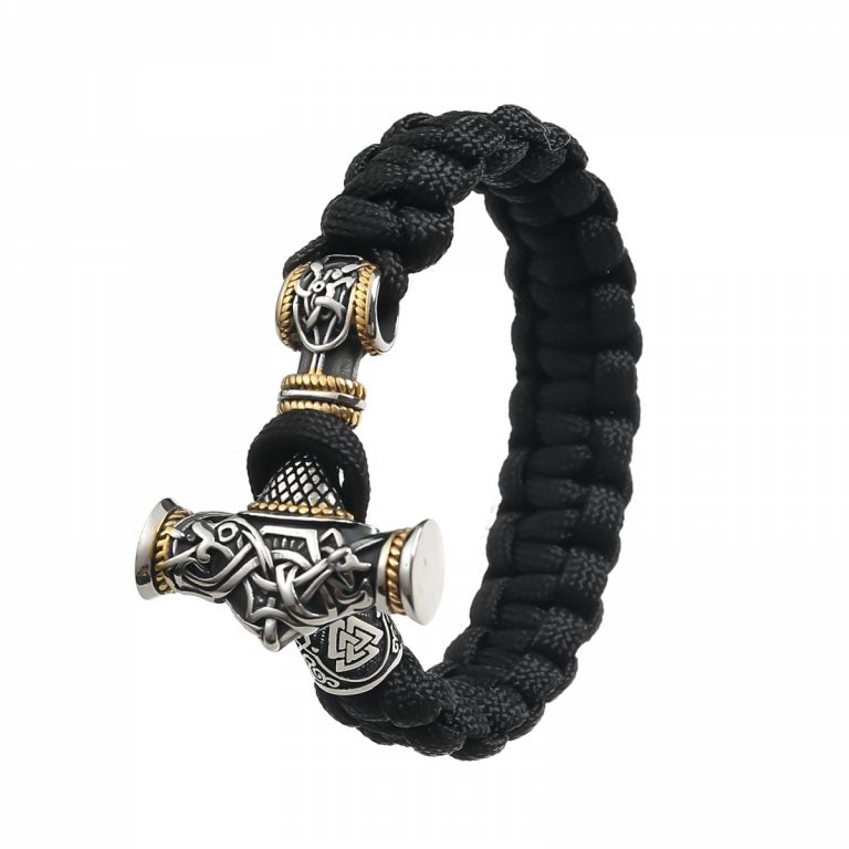 Paracord Armband Mjölnir Asgard-Knot - Dual Tone
