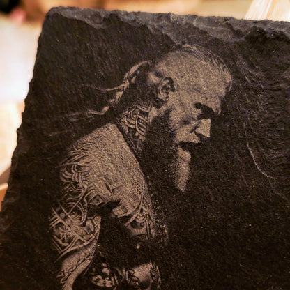 Slate Coasters 10x10cm – Viking 1