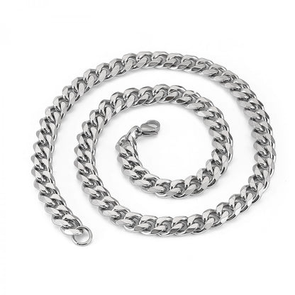 Curbchain 10,5mm Halsband Rostfritt Stål