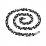 Necklace Torslunda - Silver-Black
