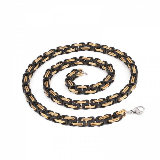 Necklace Torslunda - Gold-Black