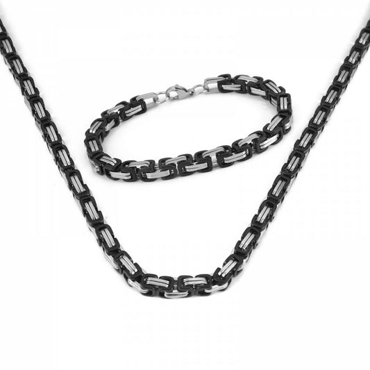 Jewelry Set Torslunda Silver-Black