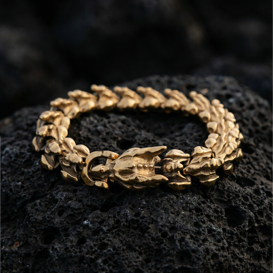 Bracelet Dragon Bone - Gold