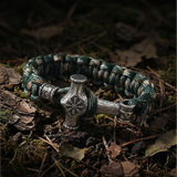 Paracord Armband Mjölnir Galdrastafir - Multi Color