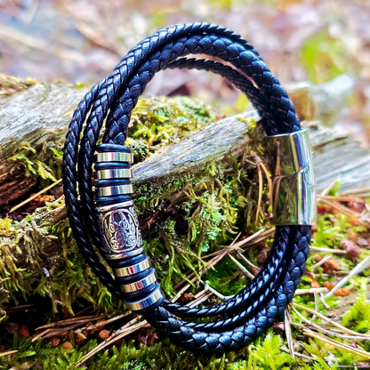 Leder Armband "Wolfsklaue-tripple"