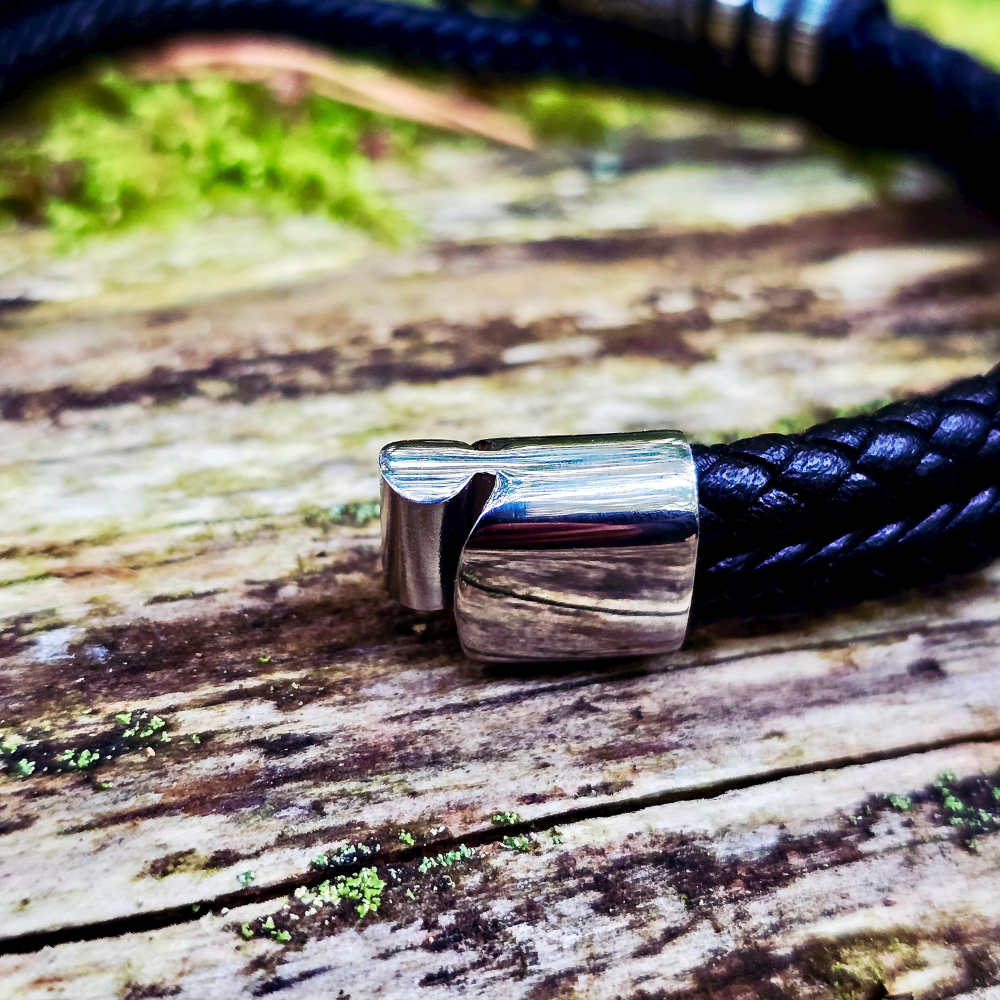 Leder Armband "Wolfsklaue-tripple"