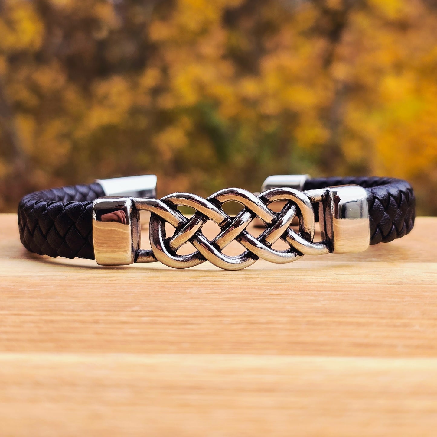 Bracelet Massive Knot - Leather