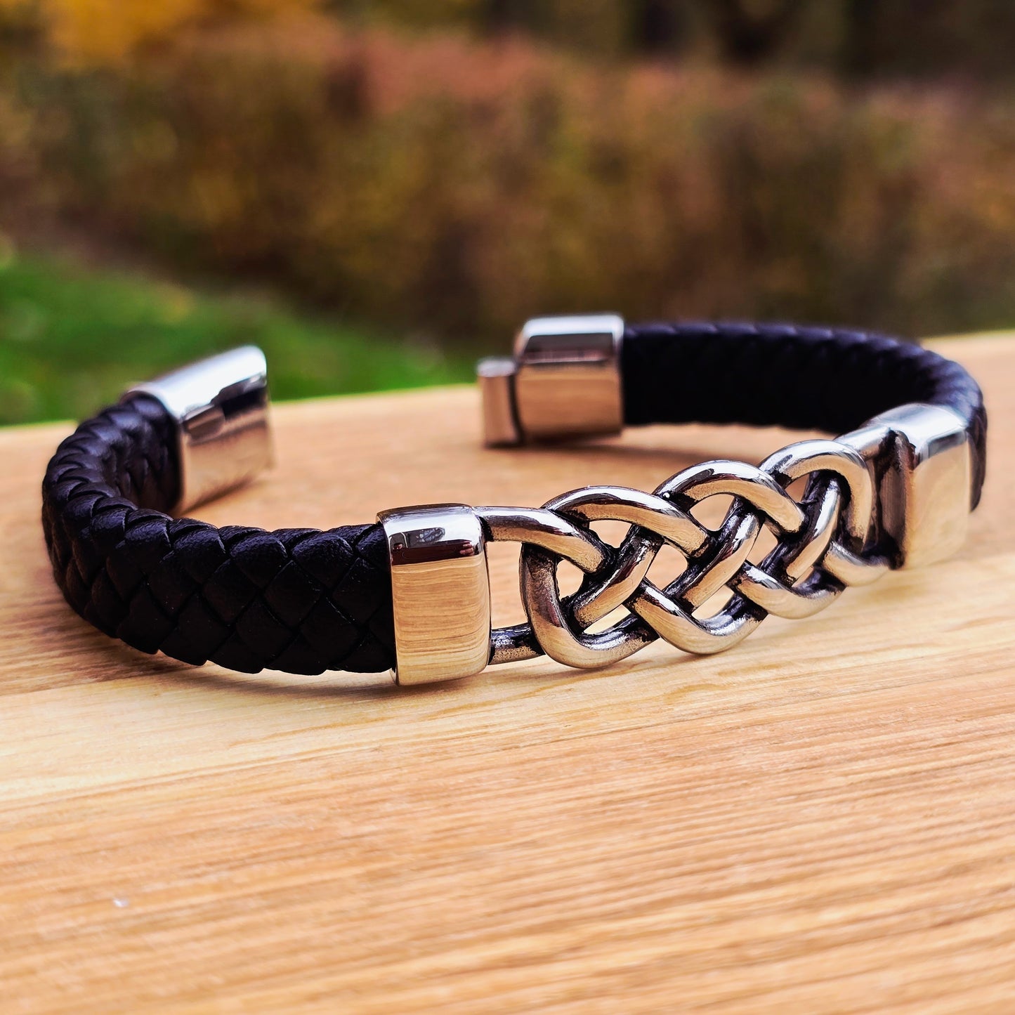 Bracelet Massive Knot - Leather