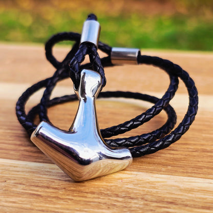 Leder Armband "Thors Hammer" *Pure Elegance Edition*