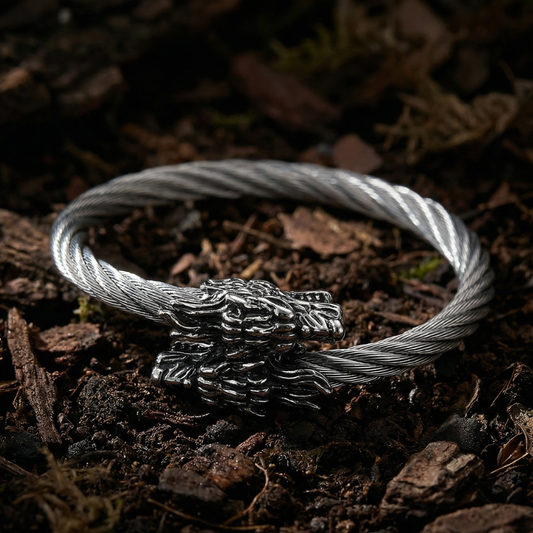 Bangle Fenrir Twisted Silver