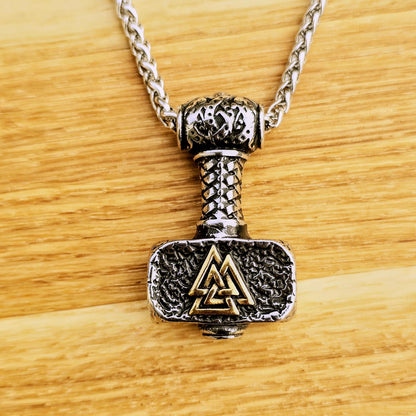 Necklace Mjölnir Classic - Dual Tone