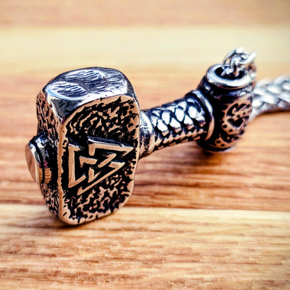 Halskette Mjölnir Classic – Silber