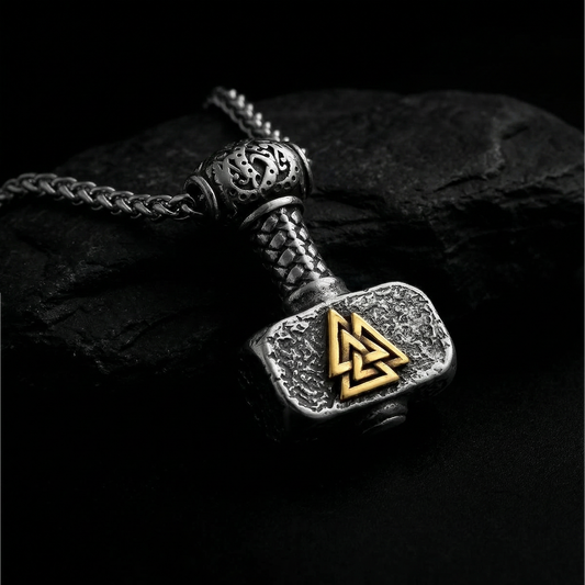 Necklace Mjölnir Classic - Dual Tone
