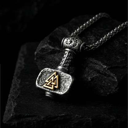 Necklace Mjölnir Classic - Dual Tone