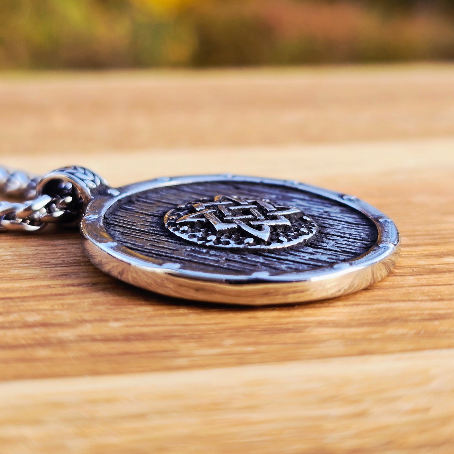 Halsband Vikingsköld - Silver