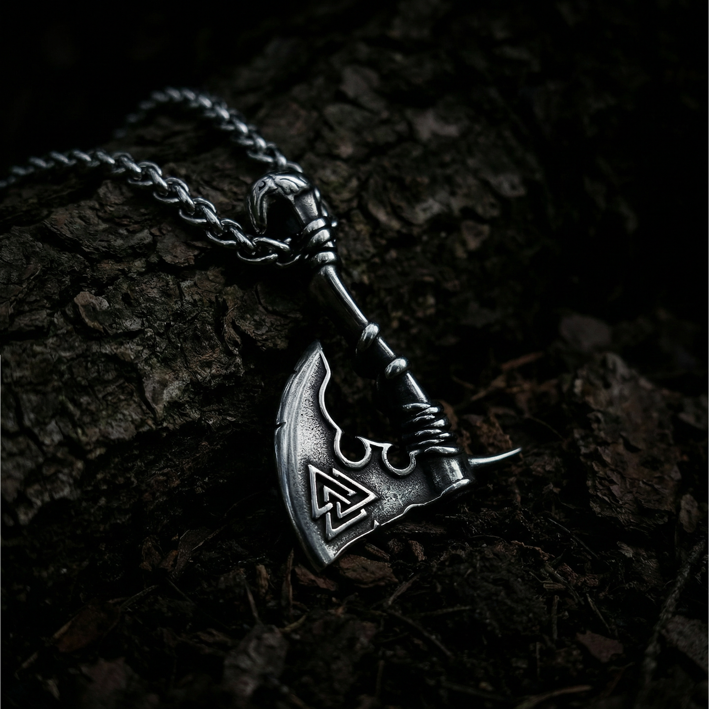 Necklace Battle Axe - Silver