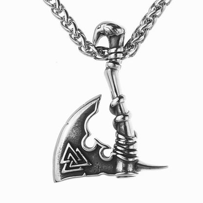 Necklace Battle Axe - Silver