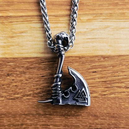 Necklace Battle Axe - Silver
