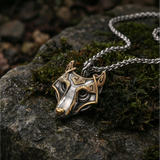 Wolf Necklace Freki Legacy - Dual Tone