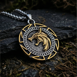 Necklace Fenrir the Wolf of Fate - Dual Tone