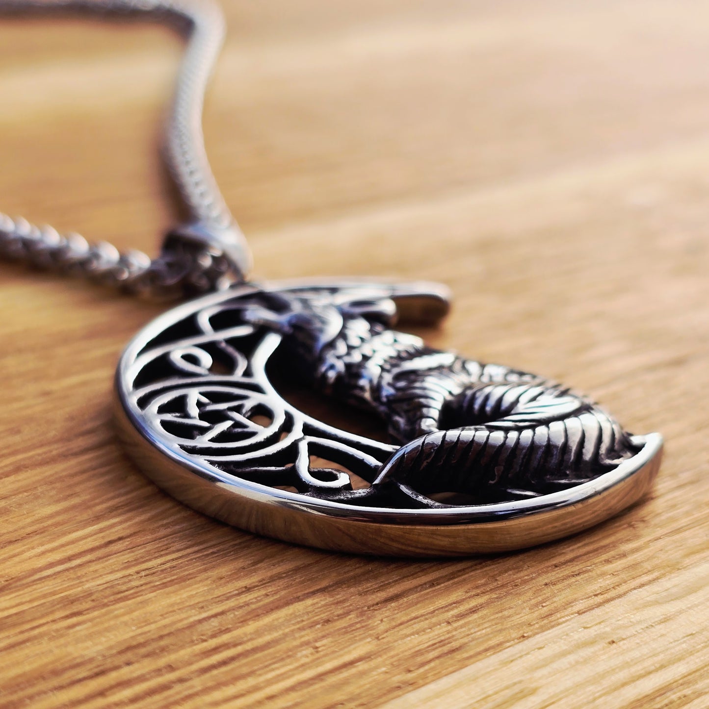 Wolfshalskette „Heulen zum Mond“ XL