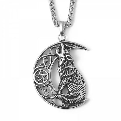 Wolfshalskette „Heulen zum Mond“ XL