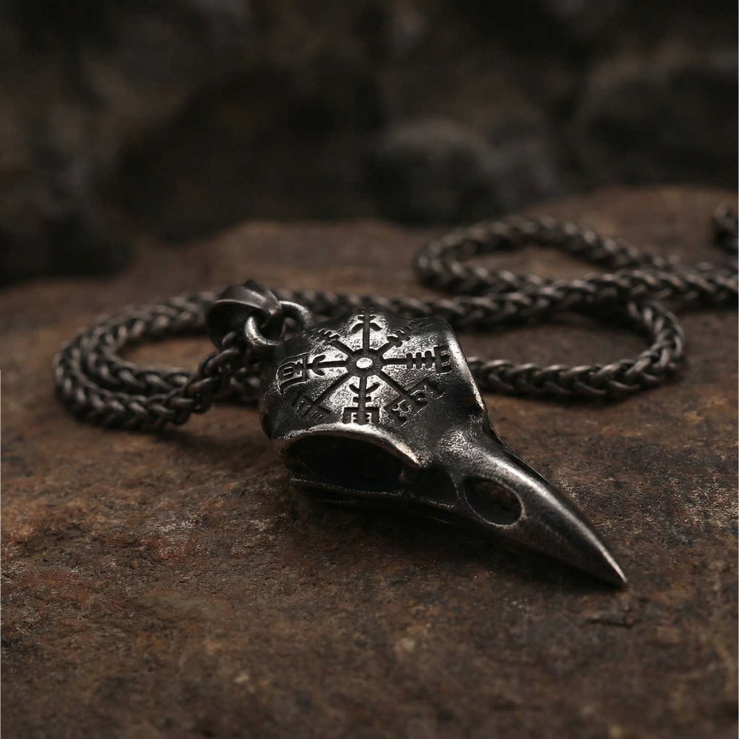 Halskette Guardian Munin - Antik