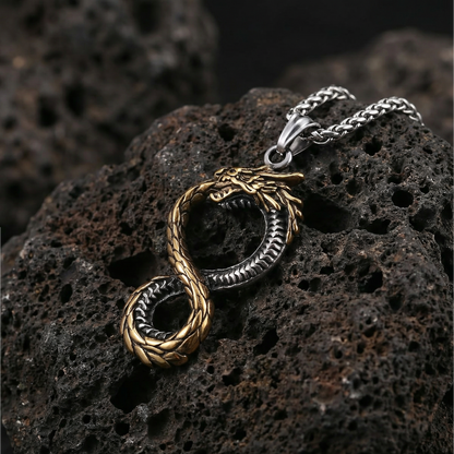 Necklace Jörmungandr the Midgard Serpent - Dual Tone