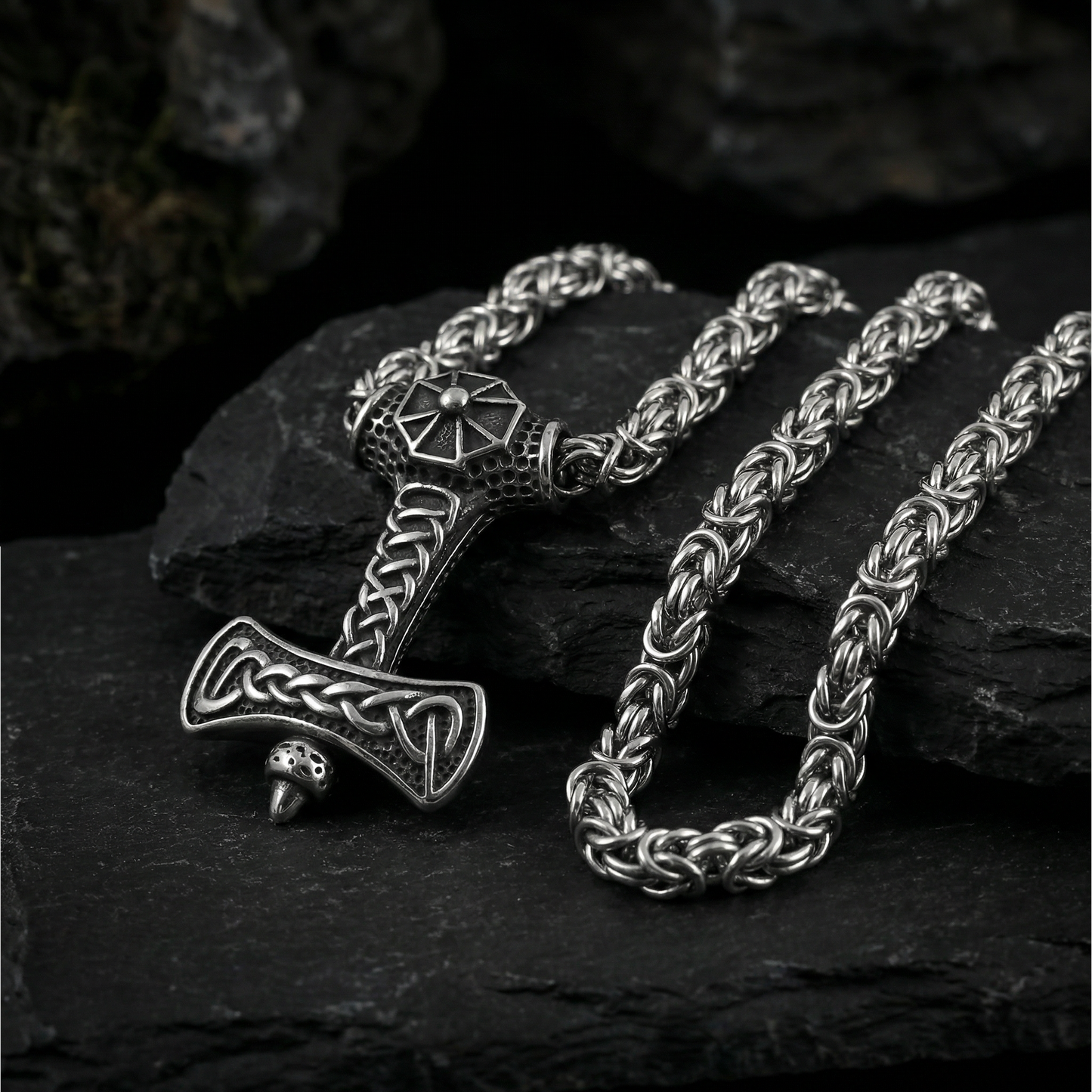 Kungliga kedja halsband vikingatiden silver