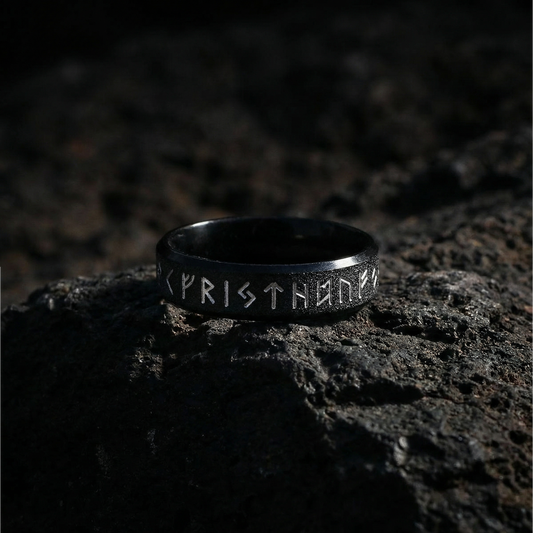Runic Ring Deep Silence 6mm