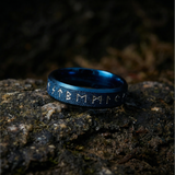 Runic Ring Midnight Blue 6mm