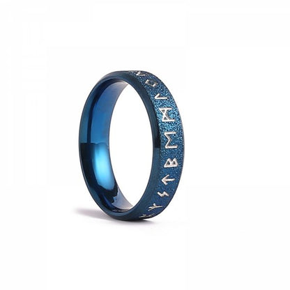 Runic Ring Midnight Blue 6mm