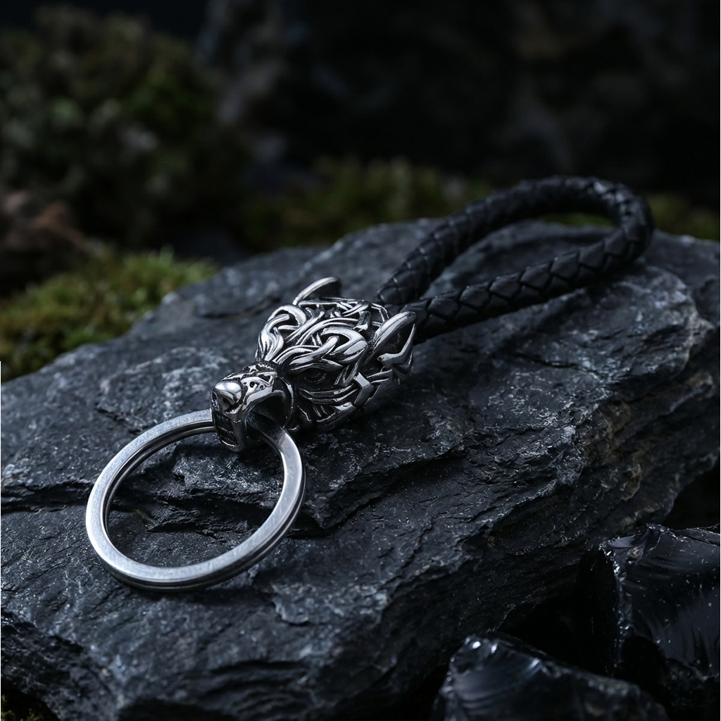 Nyckelring Freki Asgard Knut Silver