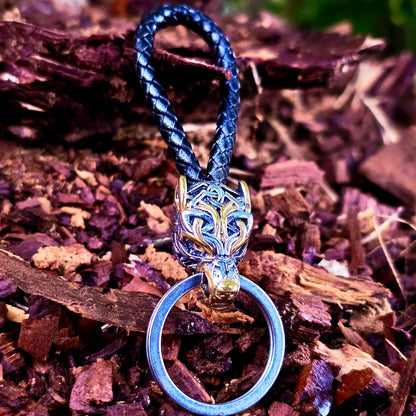 Schlüsselanhänger Freki Asgard Knoten Zweifarbig