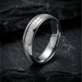 Tungsten Ring Bright Frost - Pure Silver 6mm