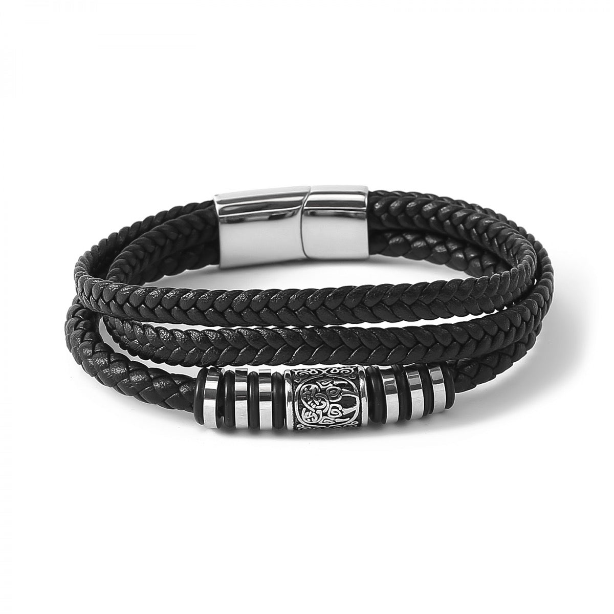 Leder Armband "Wolfsklaue-tripple"