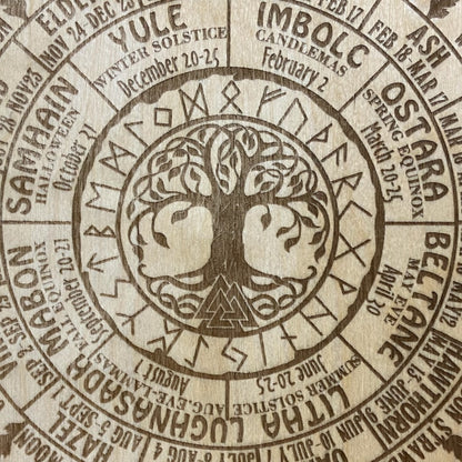 Jahresrad – Nordische Holzdekoration