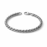 Wheat Chain 4mm Bracelet (Silver)
